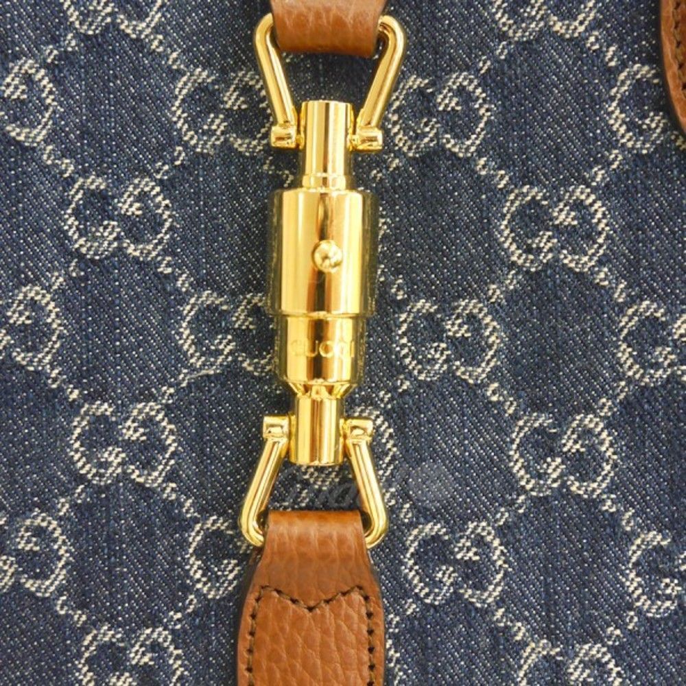 Gucci Jackie Blue Medium Tote Bag Shoulder Bag - Picture 4 of 5
